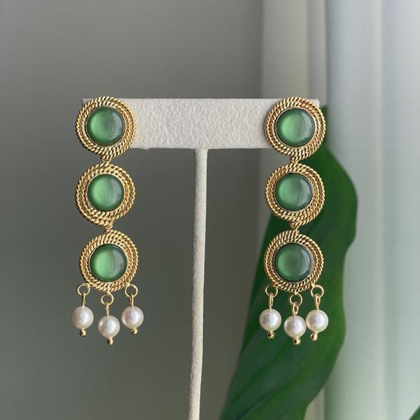 GARDENIA SWEET VERDE EARRINGS