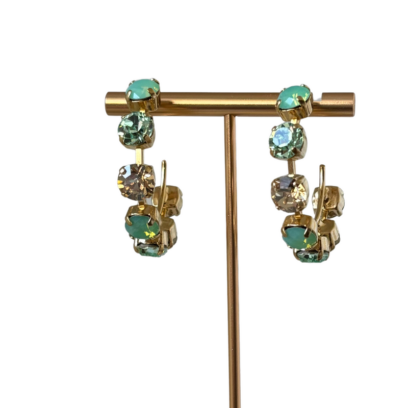 CRYSTAL HOOPS MENTA