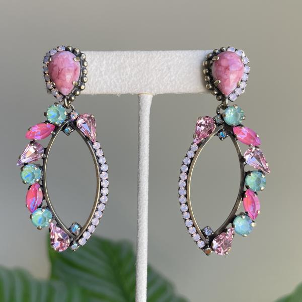 ARETES LETO ROSA PASTEL