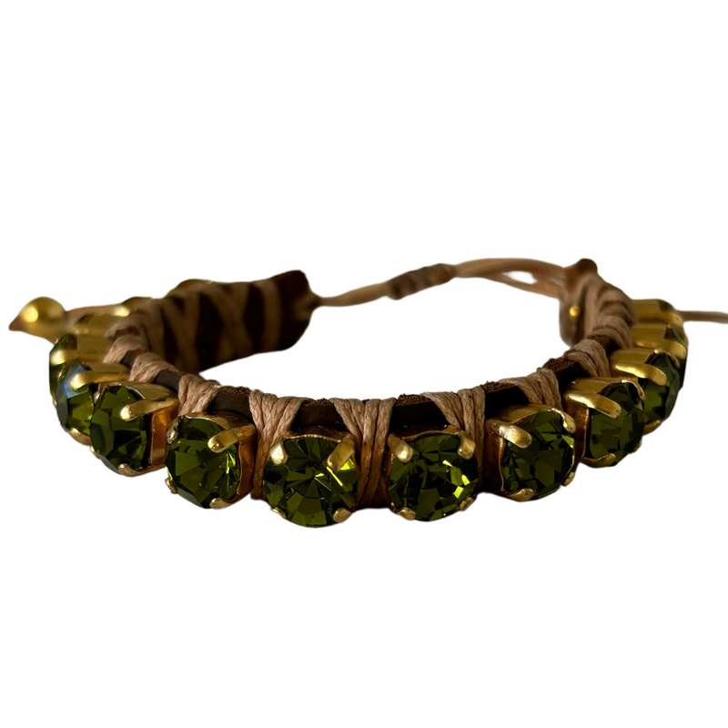 PULSERA FAVORITA VERDE OLIVO - HB