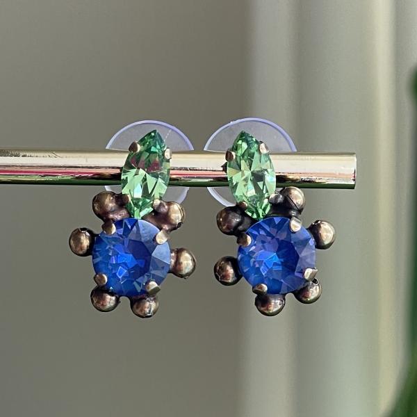 ARETES MISLA AZUL VERDE