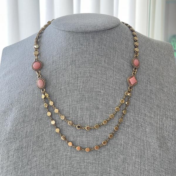 COLLAR DOBLE CON CORAL