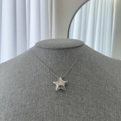 COLLAR ESTRELLA CHUNKY SILVER