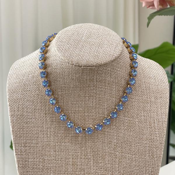 COLLAR SHINE AZUL TORNASOL -G