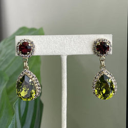 ARETES HEAVEN TINTO Y VERDE OLIVO