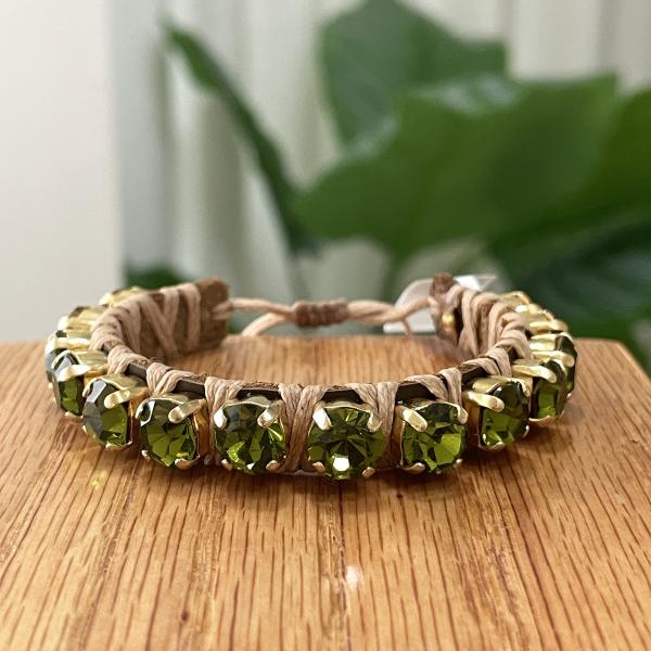 PULSERA FAVORITA VERDE OLIVO - HB