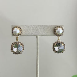 ARETES RIVOLI GRIS Y PERLA -G