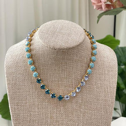 COLLAR SHINE MIX AZUL