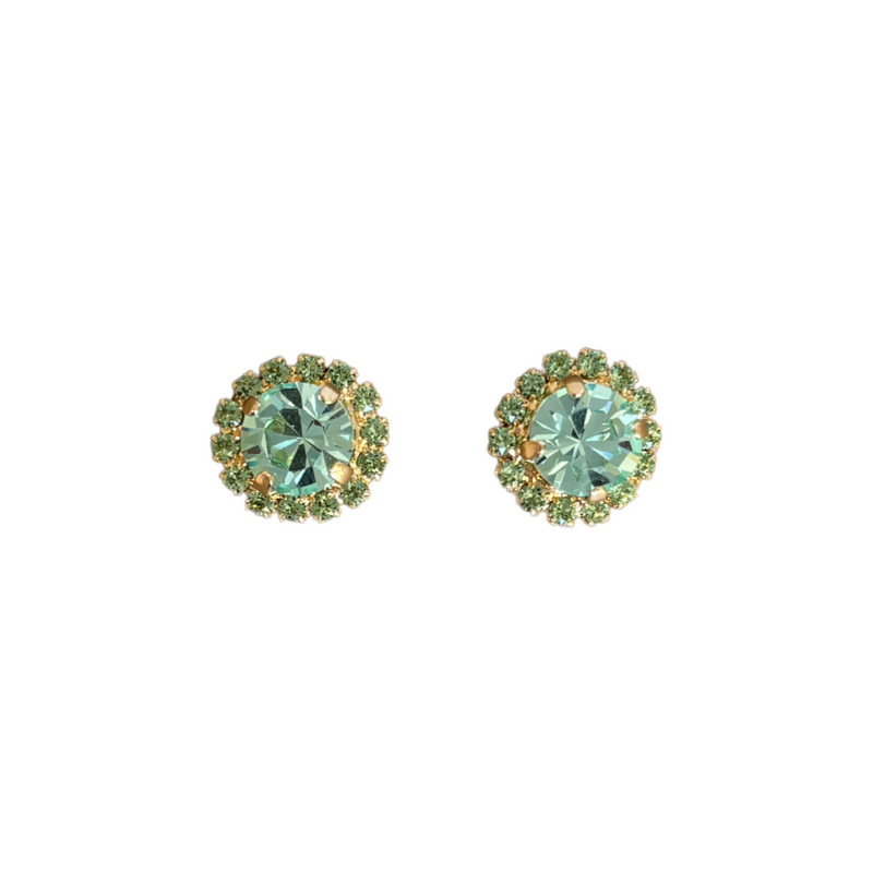 ARETES EVERYDAY GREEN BABY GOLD