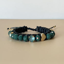 PULSERA FAVORITA PIEDRA VERDE - HN