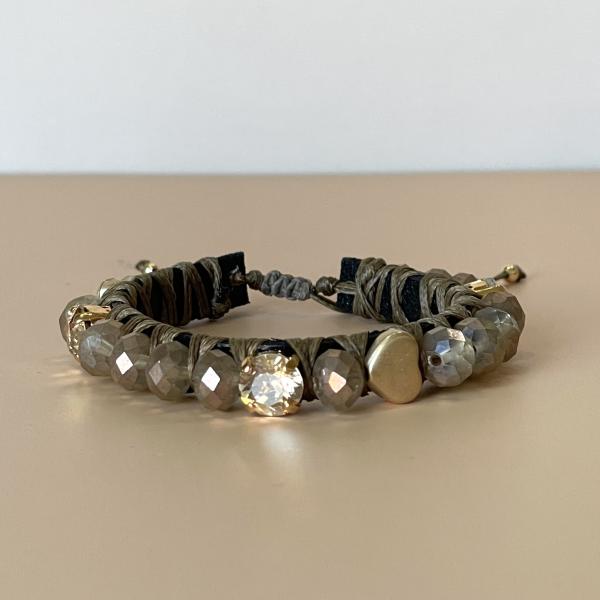 PULSERA FAVORITA PIEDRA BEIGE TORNASOL - HC