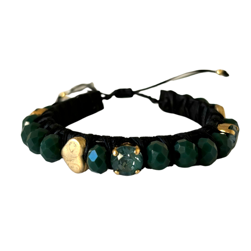 PULSERA FAVORITA PIEDRA VERDE - HN